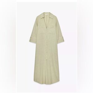 NET Zara Linen Shirt Dress